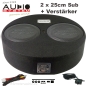 Preview: Audio System Subframe R10 Flat-2 active EVO2 2x25cm Aktivsubwoofer für Reserveradmulde 550 Watt R-10 Flach